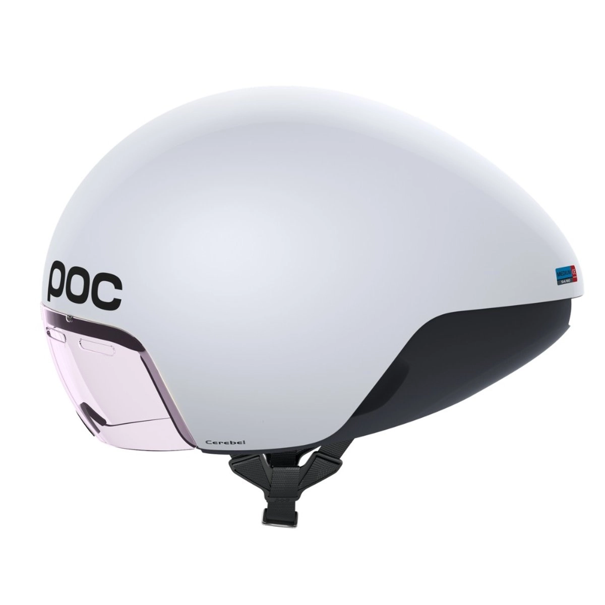 POC Cerebel Weiß Blau Helm, Größe M