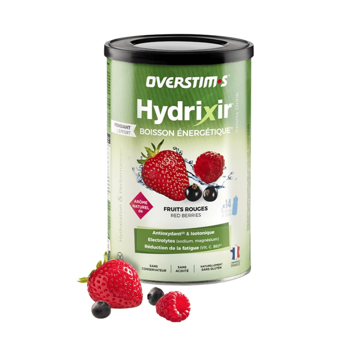 Energygetränk Overstims Hydrixir Antioxidant 600 g Rote Früchte