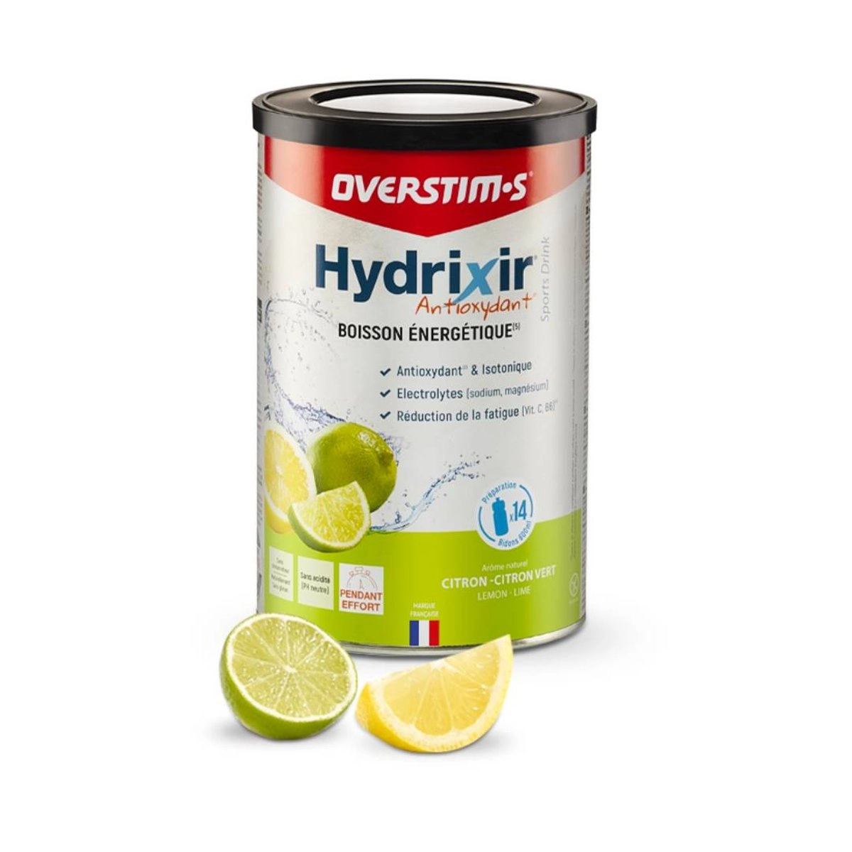 Energiegetränk Overstims Hydrixir Antioxidans 600 g Zitrone