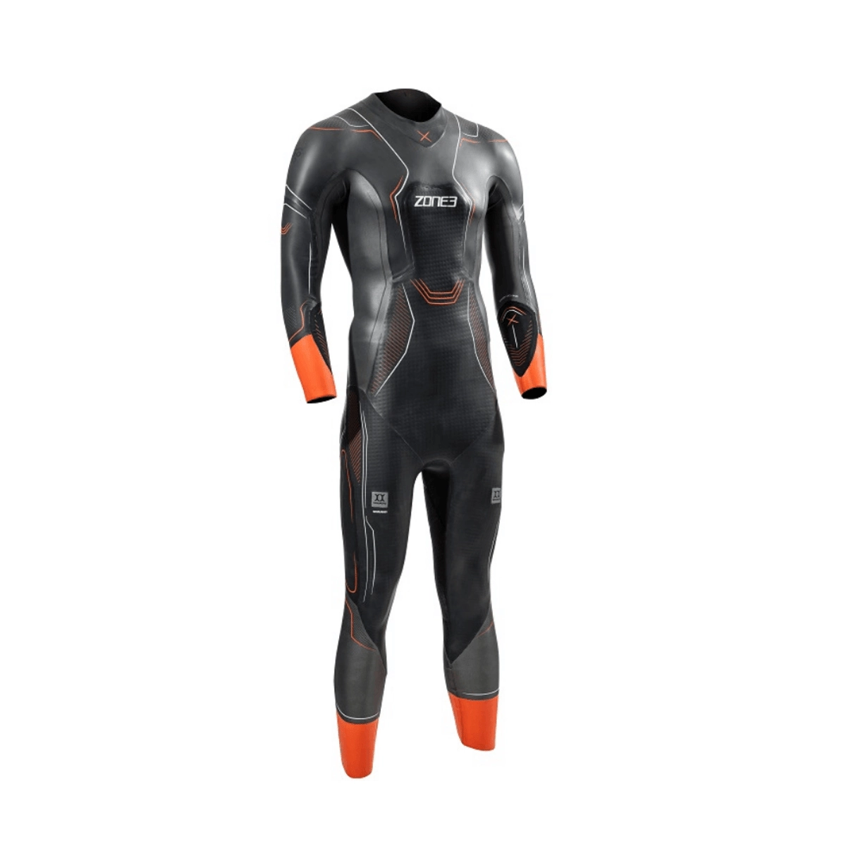 Neoprenanzug Zone3 Vanquish-X Schwarz Orange, Größe S