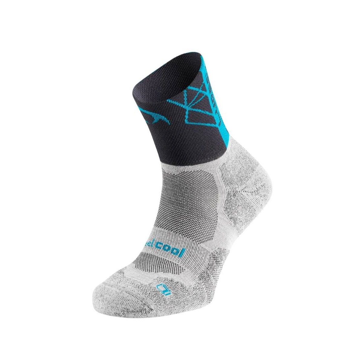 Lurbel Track Four Socken Grau Blau, Größe L
