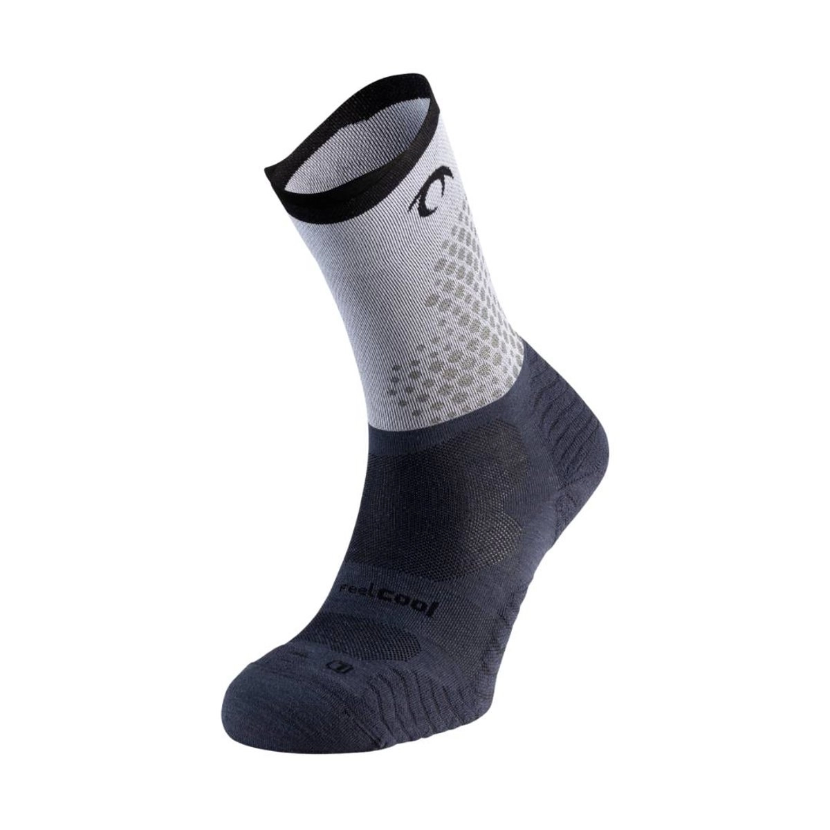 Lurbel Rise Flux Five Socken Grau Schwarz, Größe XL
