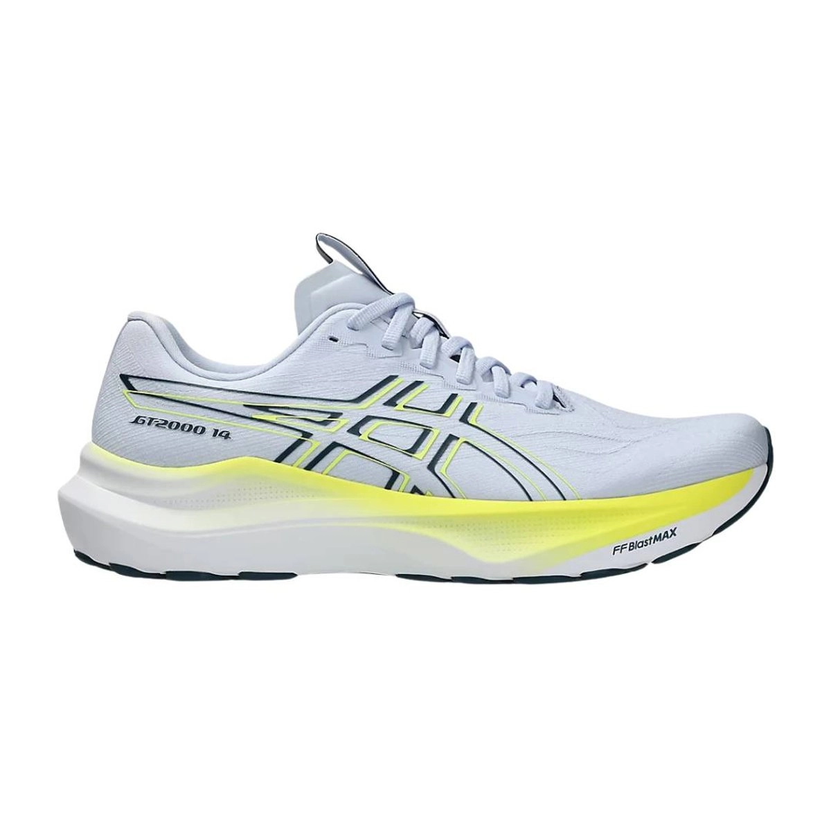 Asics GT-2000 14 Schuhe Grau Gelb AW25, Größe 44,5 - EUR