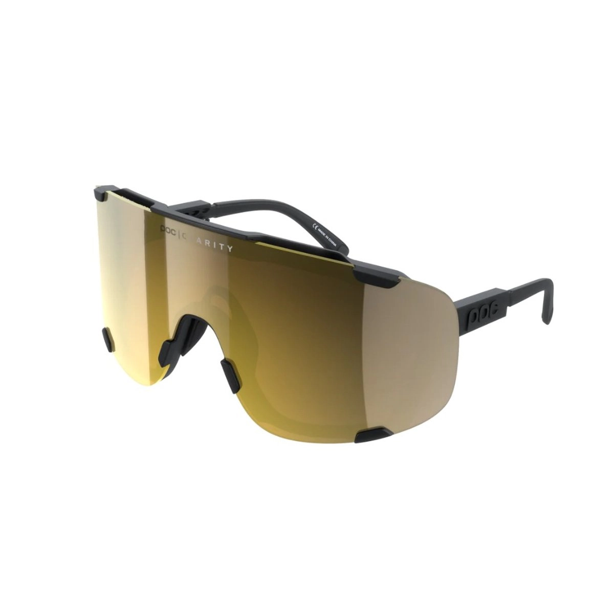 Brille POC Devour Schwarz Goldene Linse