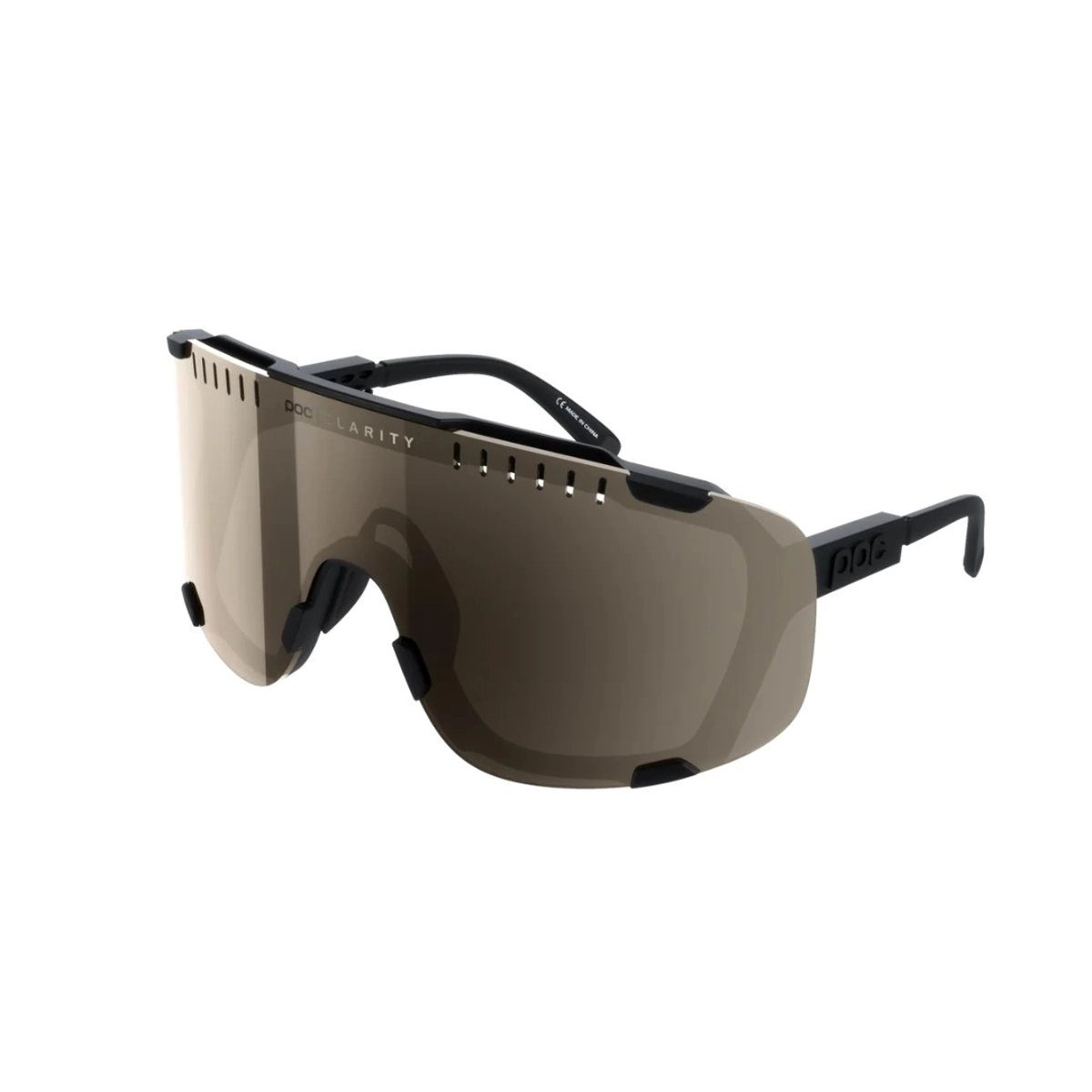 Brille POC Devour Schwarz Braune Linse