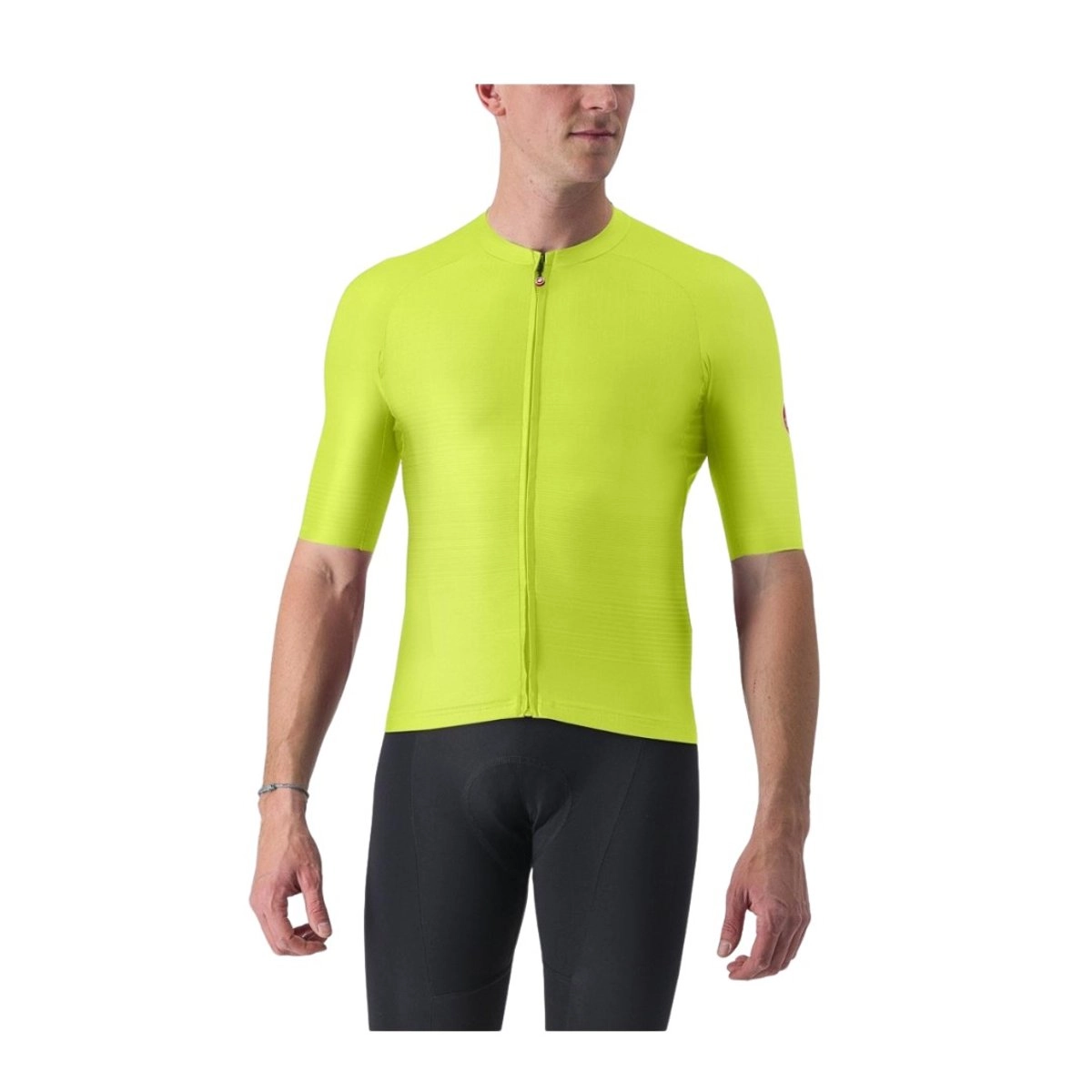 Castelli Aero Race 6.0 Kurzarmtrikot Gelb Schwarz, Größe L