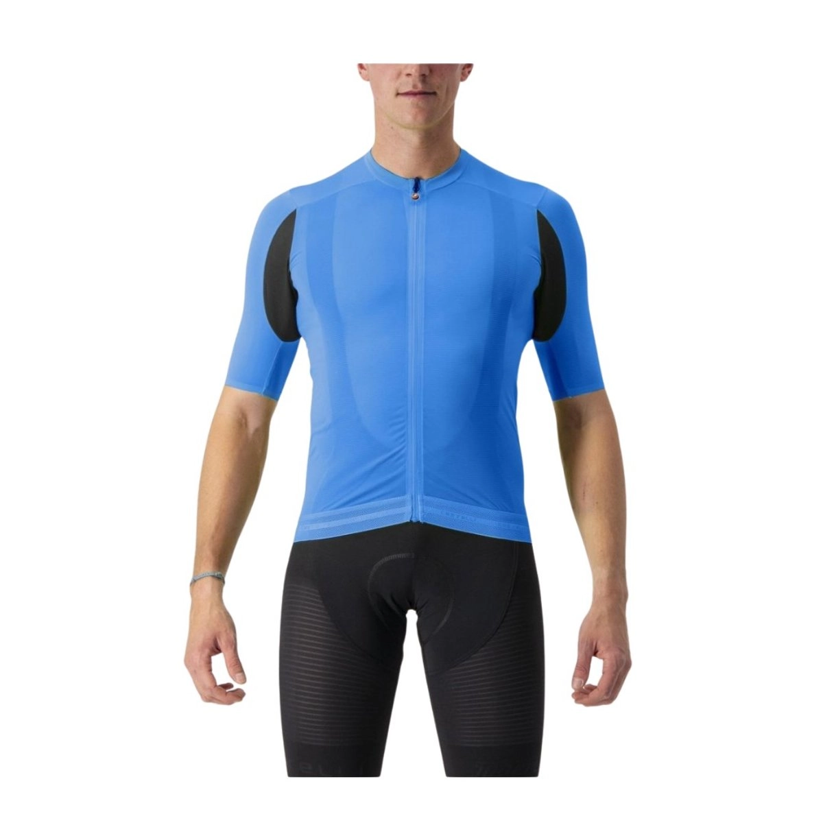 Castelli Superleggera 3 Kurzarmtrikot Blau Schwarz, Größe XXL