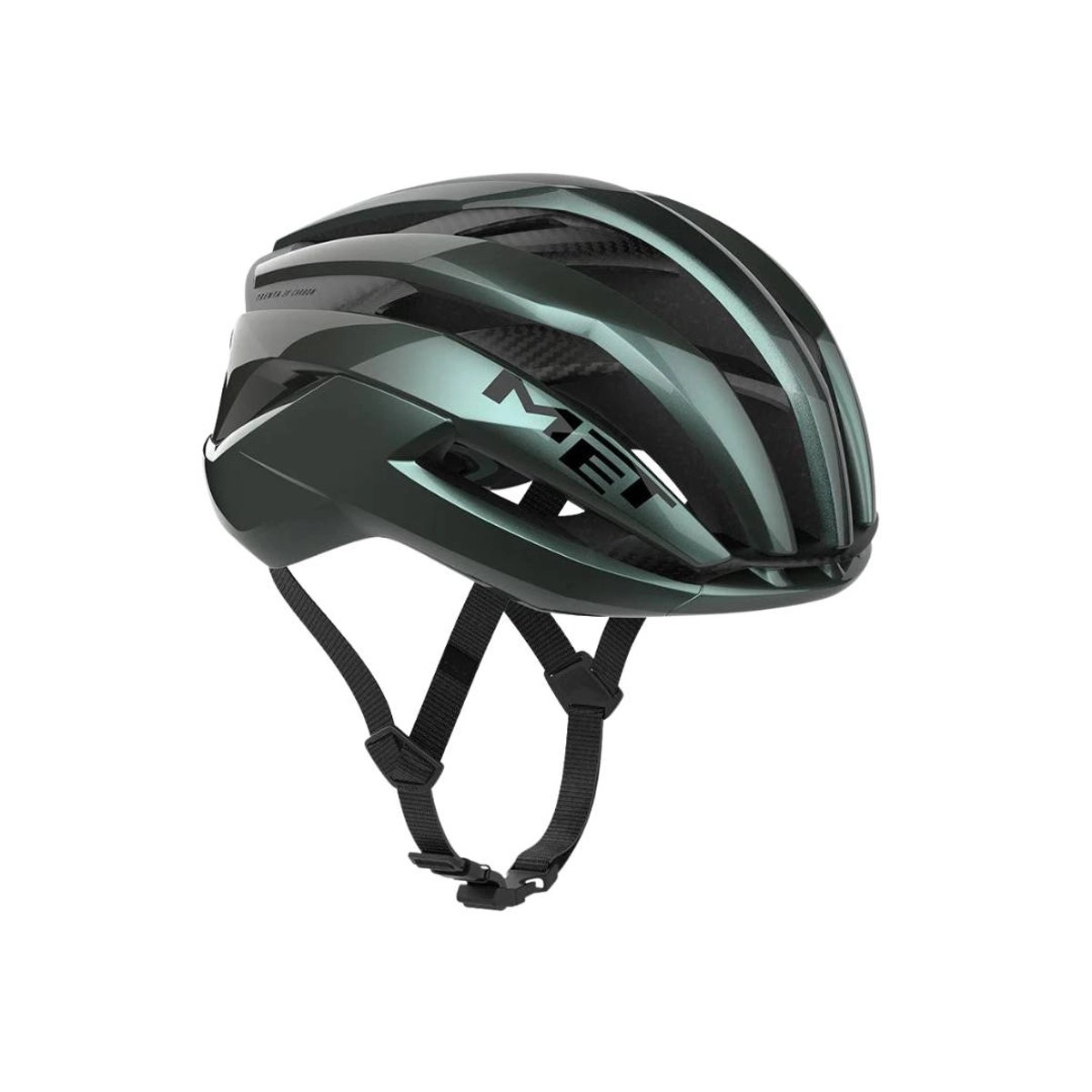 Met Trenta 3K Carbon Helm Grün Blau, Größe M (56-58 cm)