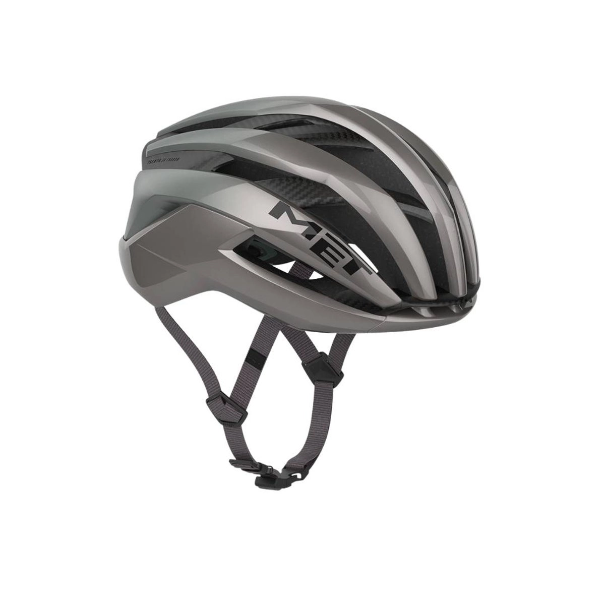 Met Trenta 3K Carbon Helm Grau Schwarz, Größe M (56-58 cm)