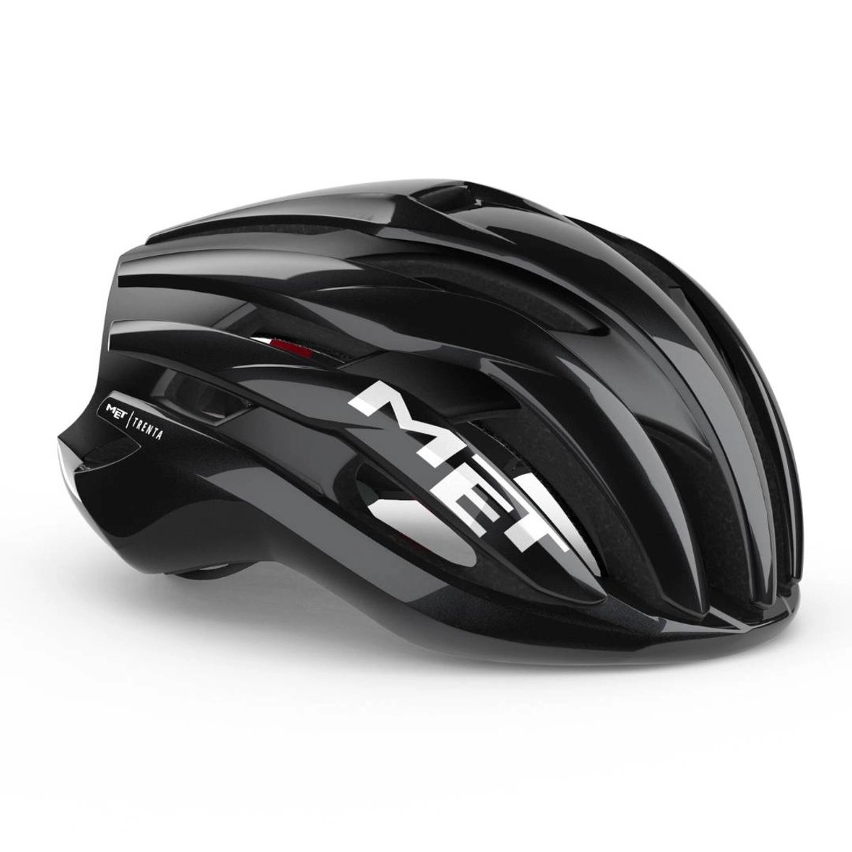MET Trenta Mips Helm Schwarz Rot Glänzend, Größe M (56-58 cm)