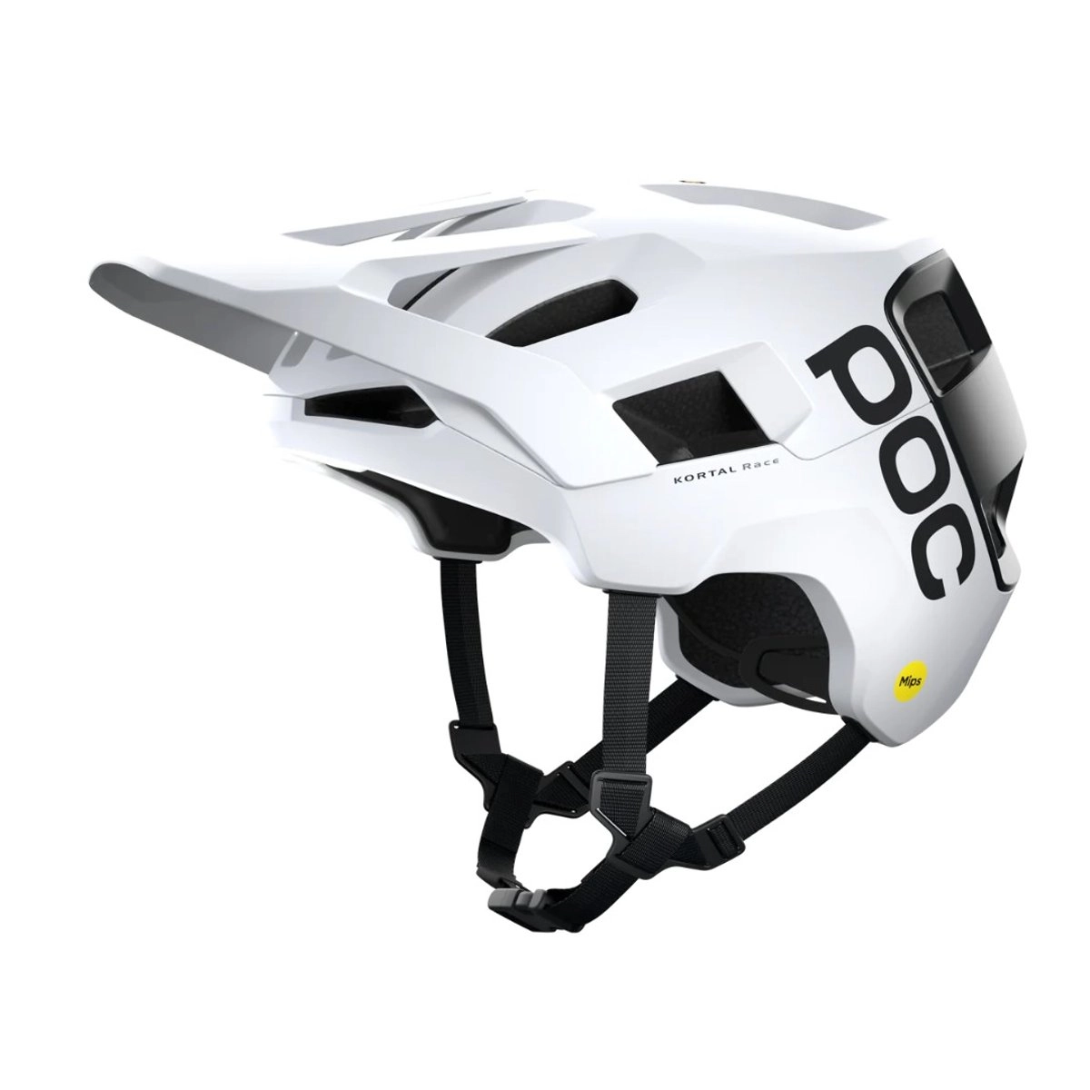 POC Kortal Race MIPS Helm Weiß Schwarz, Größe M