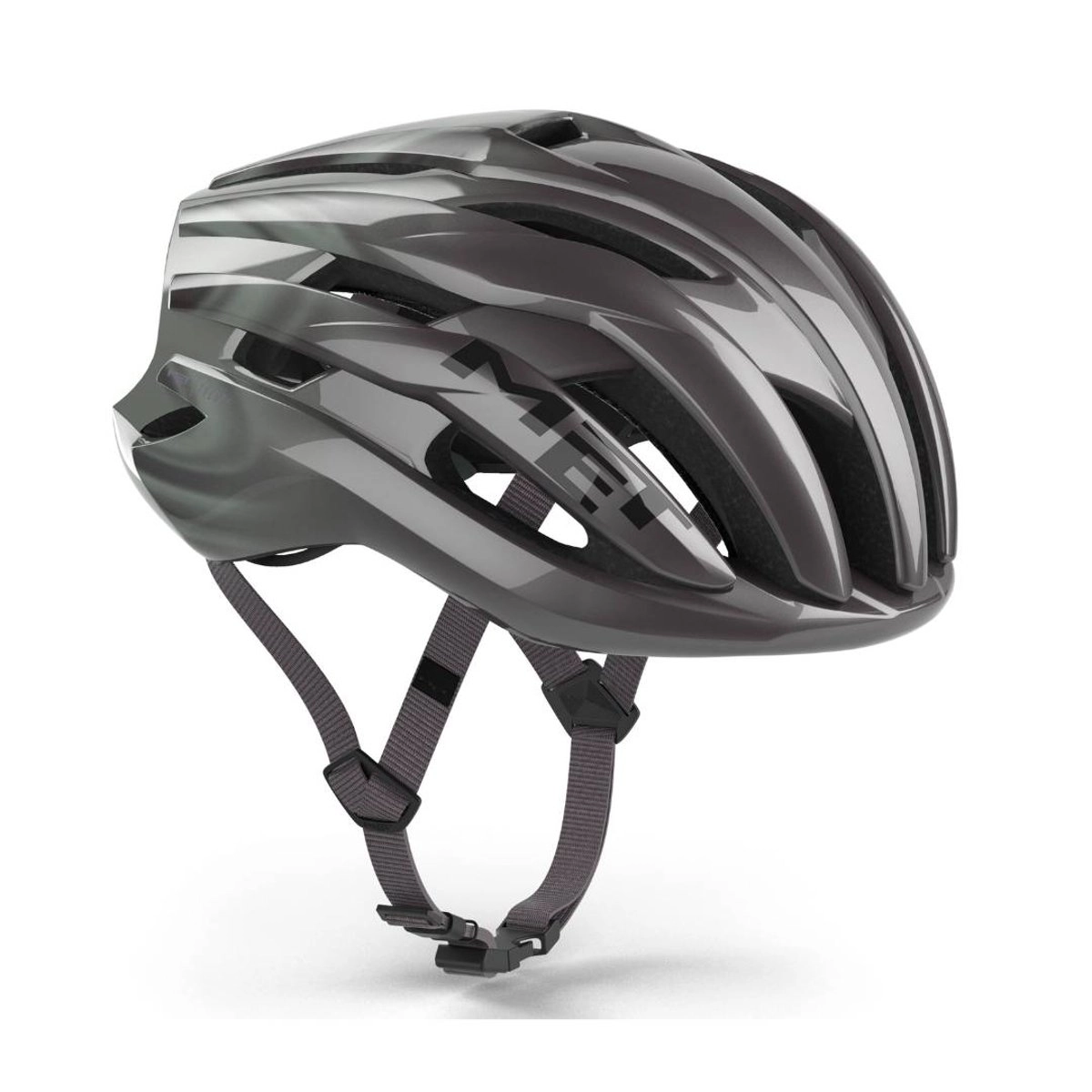 MET Trenta Mips Helm Grau Schwarz, Größe M (56-58 cm)