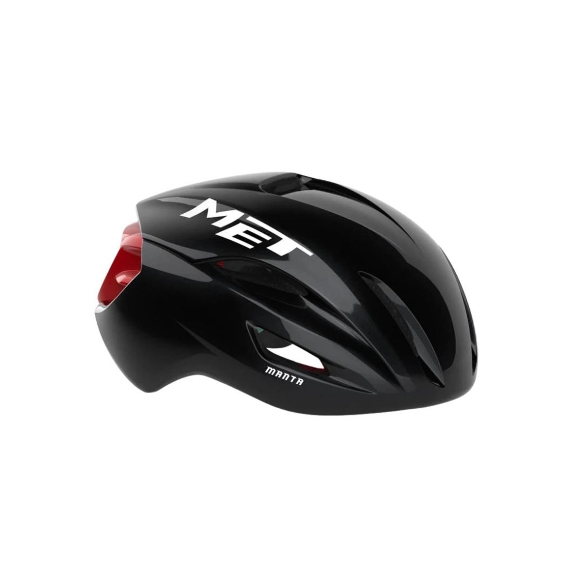 Met Manta MIPS Helm Schwarz Rot, Größe M (56-58 cm)