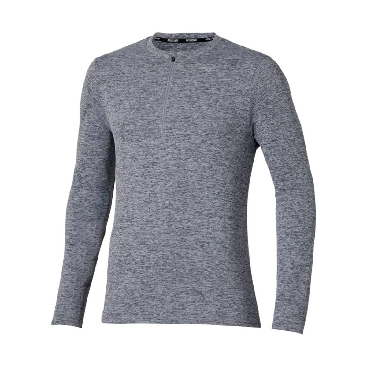 Langarmshirt Mizuno Core Impulse Half Zip Grau, Größe S