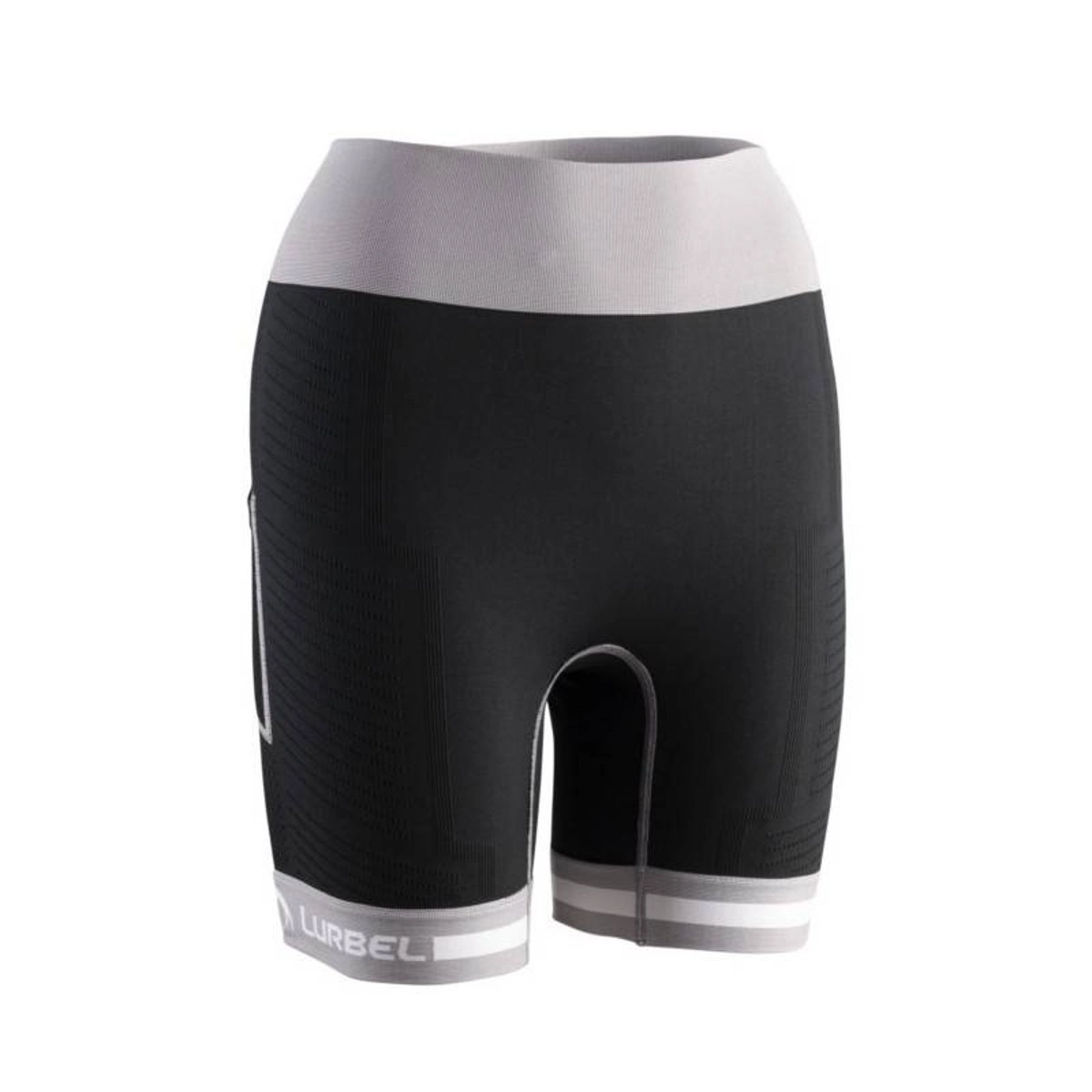 Kurze Leggings Lurbel Spirit Flux Schwarz Grau Damen, Größe XS.