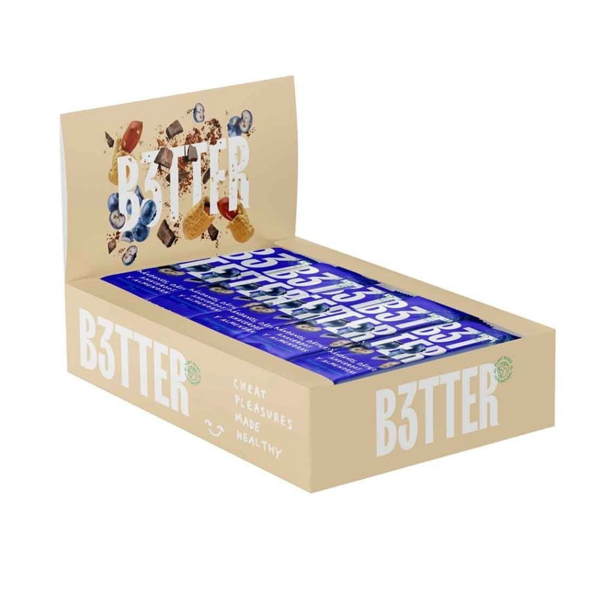Energieriegel B3TTER Heidelbeere 35g Schachtel 15 Einheiten