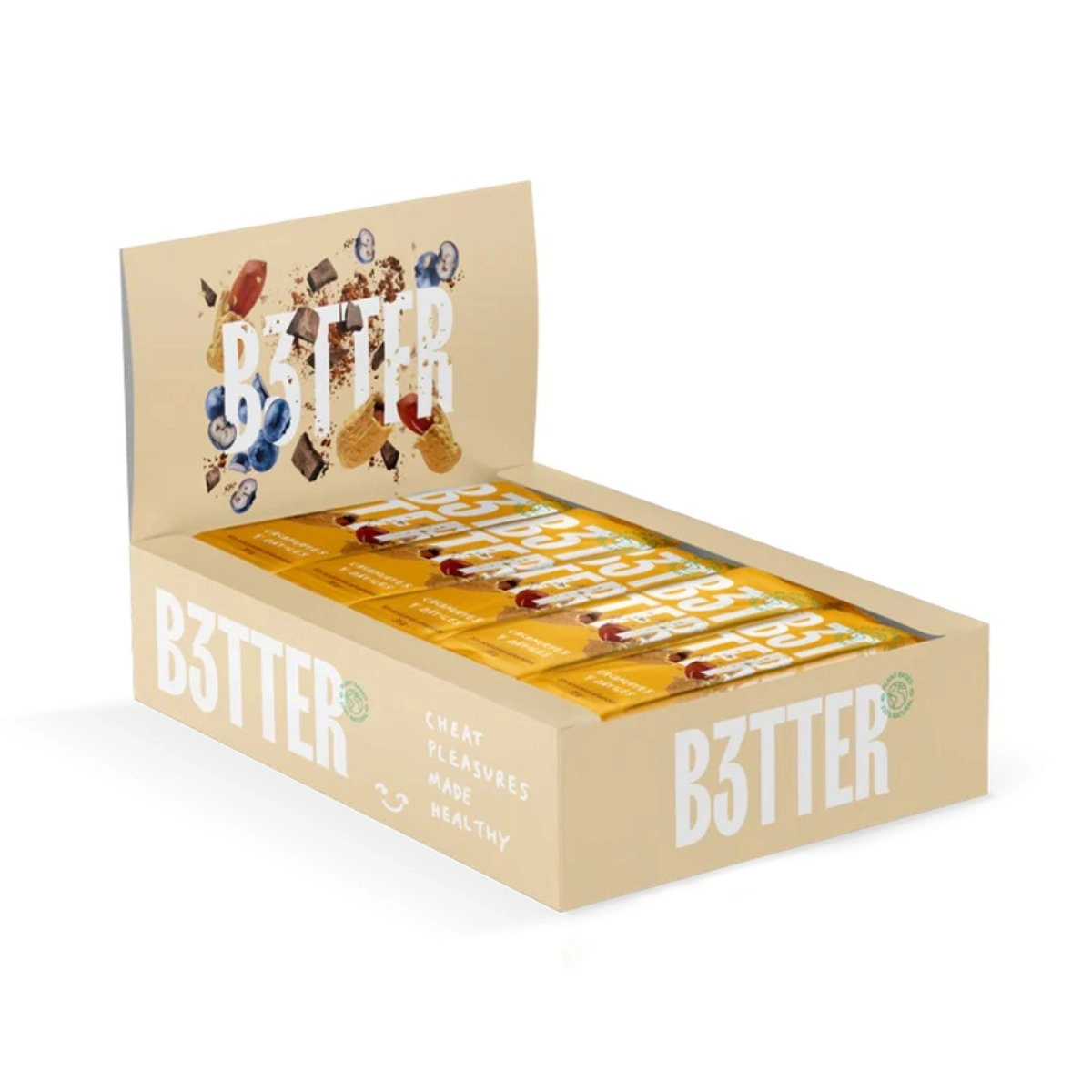 Energieriegel B3TTER Erdnuss 35g Schachtel 15 Einheiten
