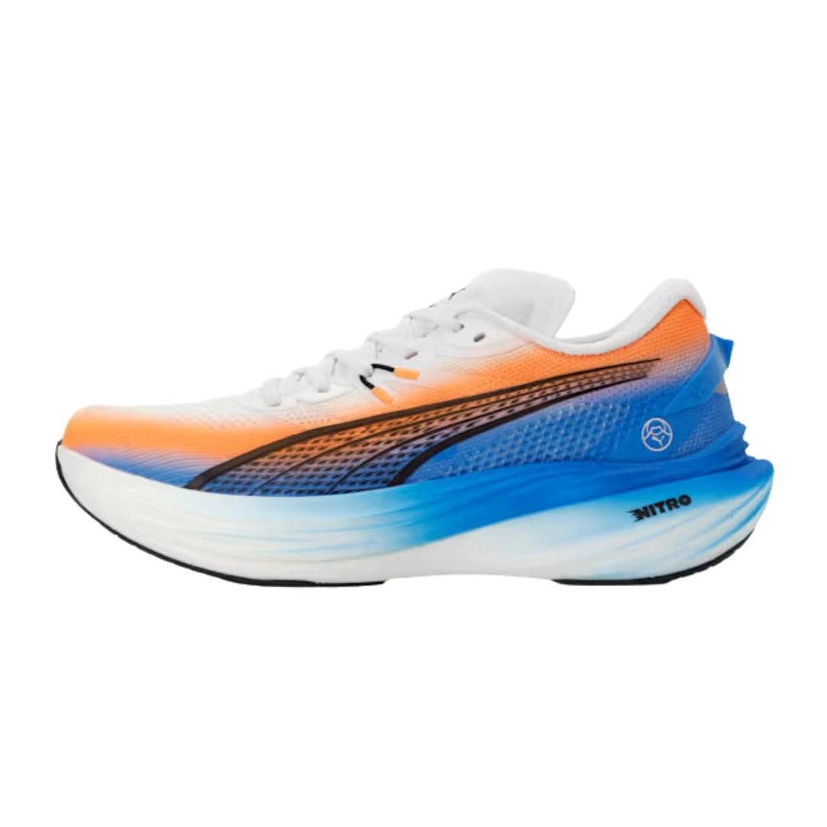 Puma Deviate Nitro 3 Ekiden Weiß Blau SS26, Größe 40 - EUR