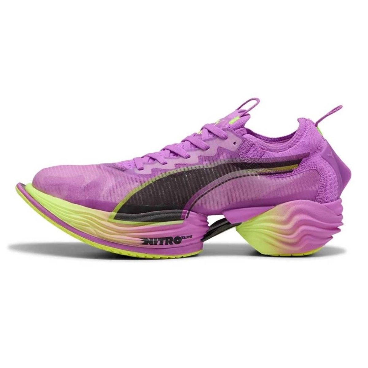 Puma Fast-R NITRO Elite 2 Lila Gelb Damen, Größe 37 - EUR