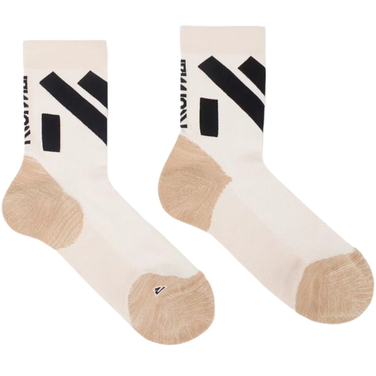 NNormal Race Sock Low Cut Socken Beige Schwarz, Größe S
