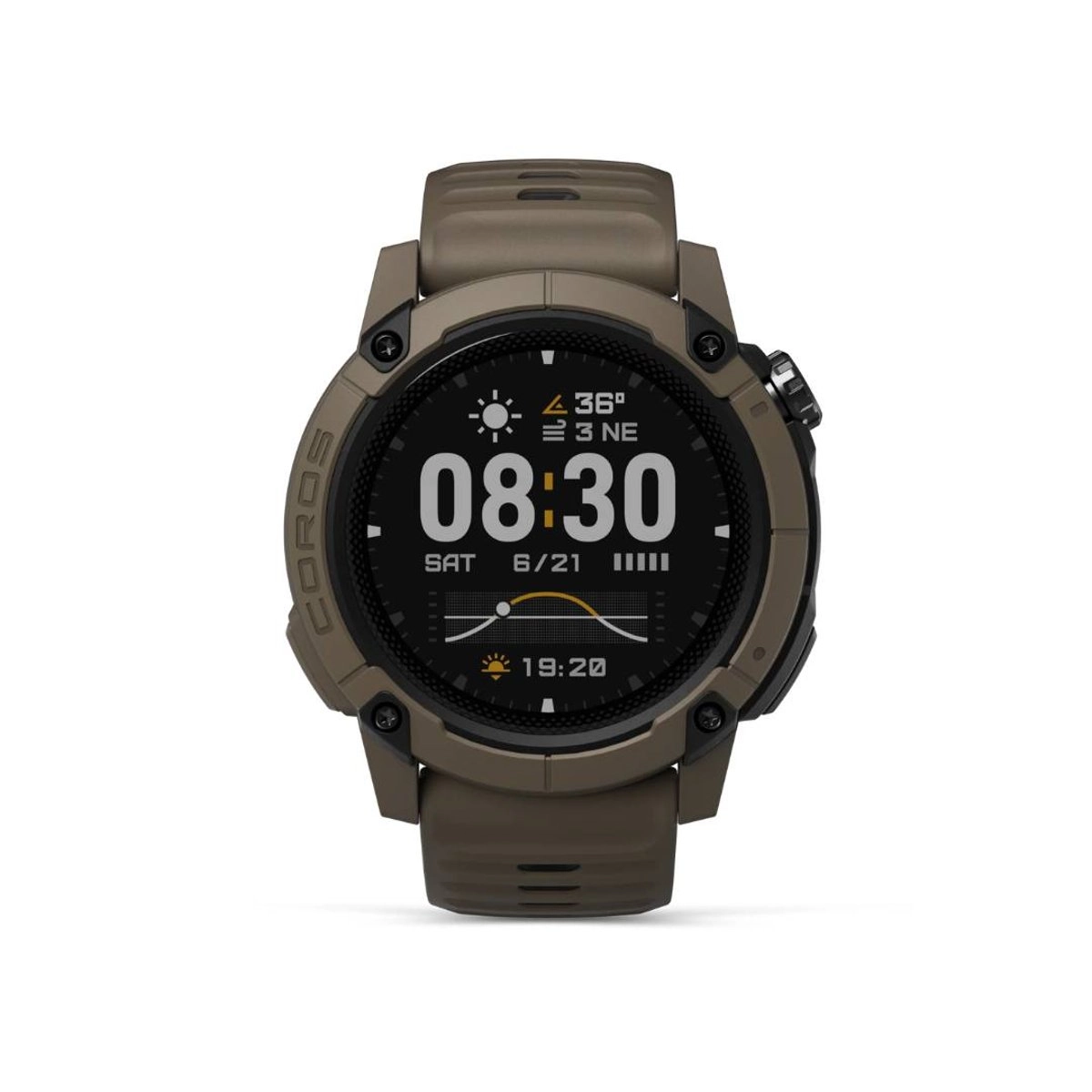 Coros Nomad GPS-Uhr Braun