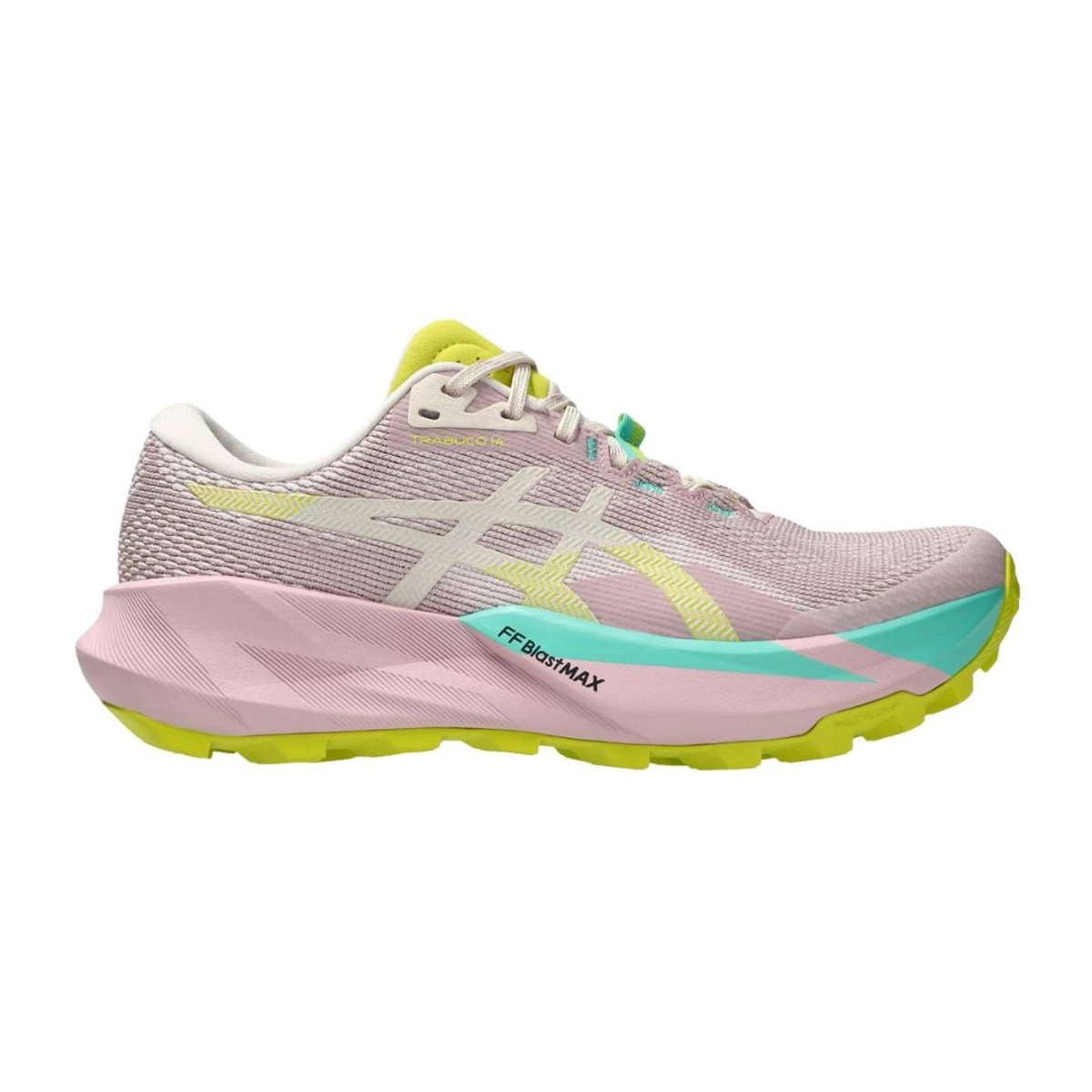 Asics Trabuco 14 Schuhe Rosa Gelb SS26 Damen, Größe 37 - EUR