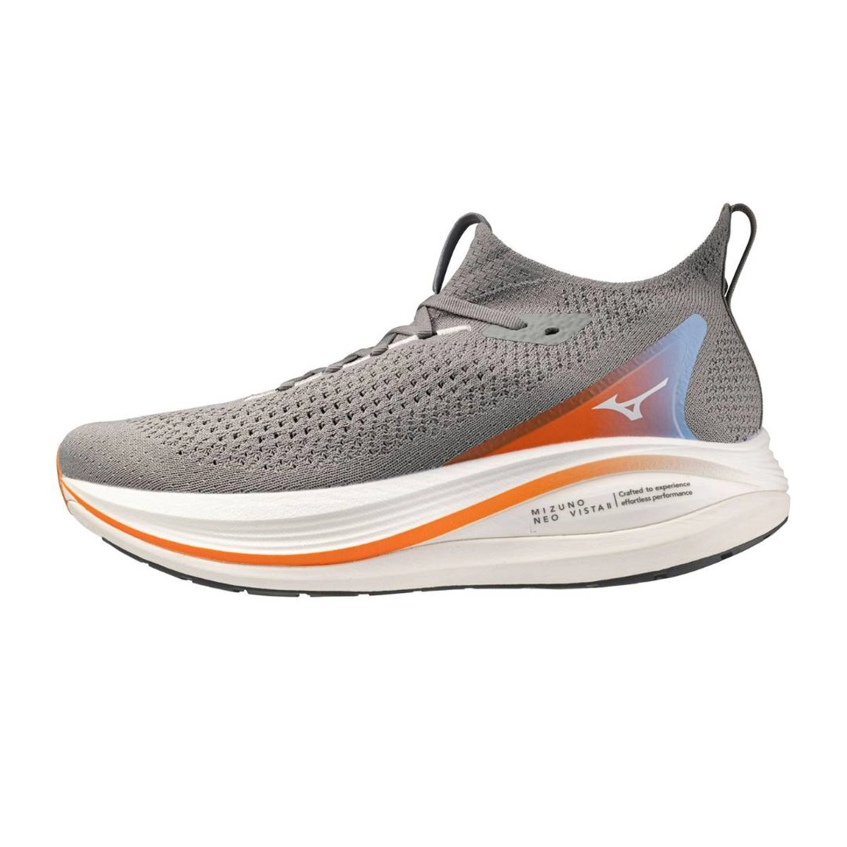 Mizuno Neo Vista 2 Schuhe Grau Orange SS26, Größe 44,5 - EUR