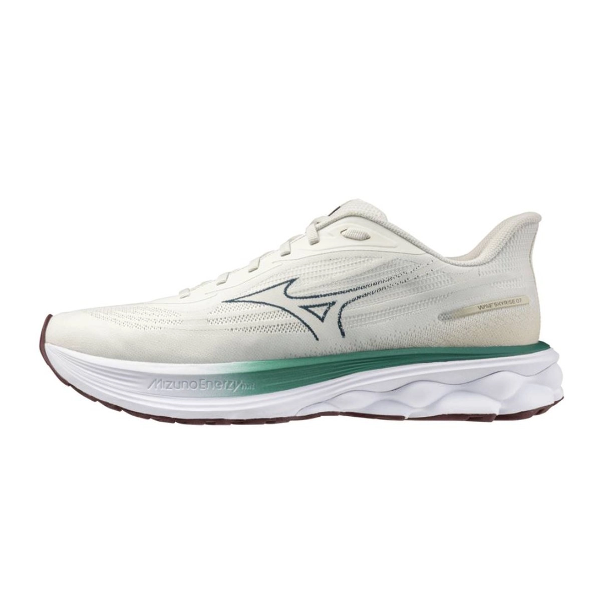 Mizuno Wave Skyrise 7 Laufschuhe Beige-Grün SS26, Größe 45 - EUR