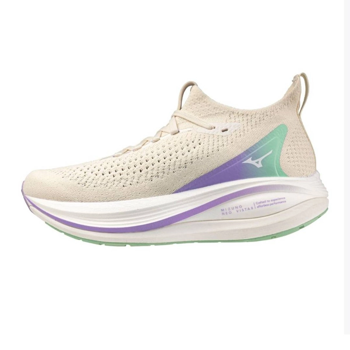 Mizuno Neo Vista 2 Schuhe Beige Lila SS26 Damen, Größe 38,5 - EUR