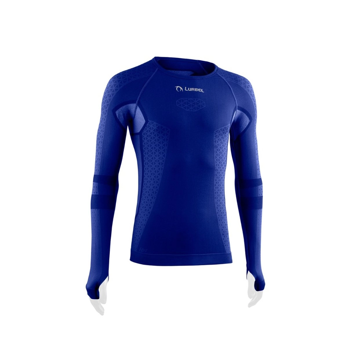 Lurbel Cristallo Blaues Langarm-T-Shirt, Größe XL