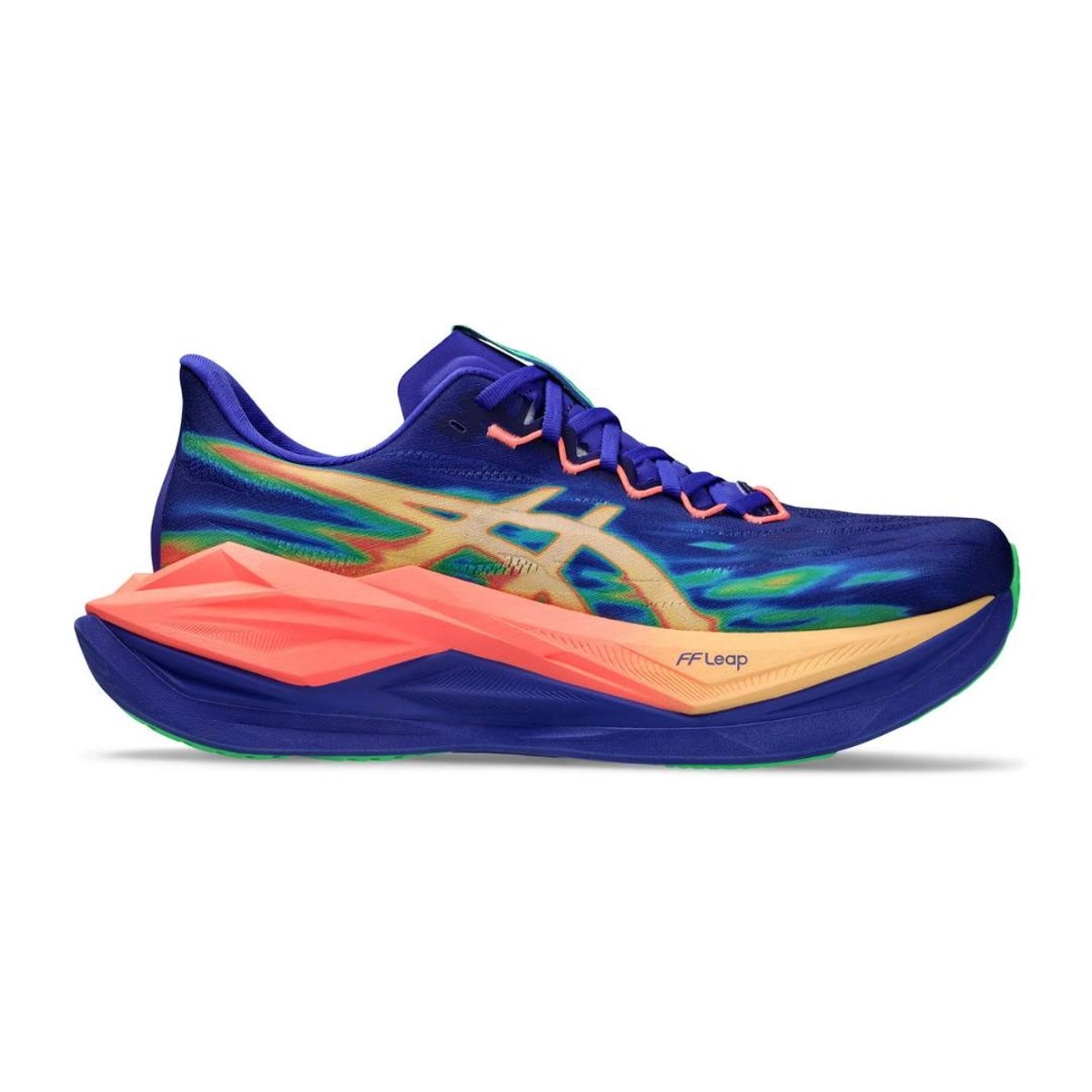 Asics Superblast 3 Laufschuhe Blau Orange SS26 Unisex, Größe 43,5 - EUR