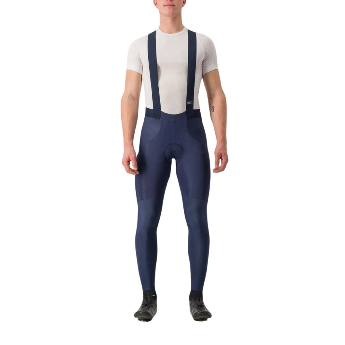 Castelli Sorpasso Ros Lange Trägerhose Blau Schwarz, Größe XL