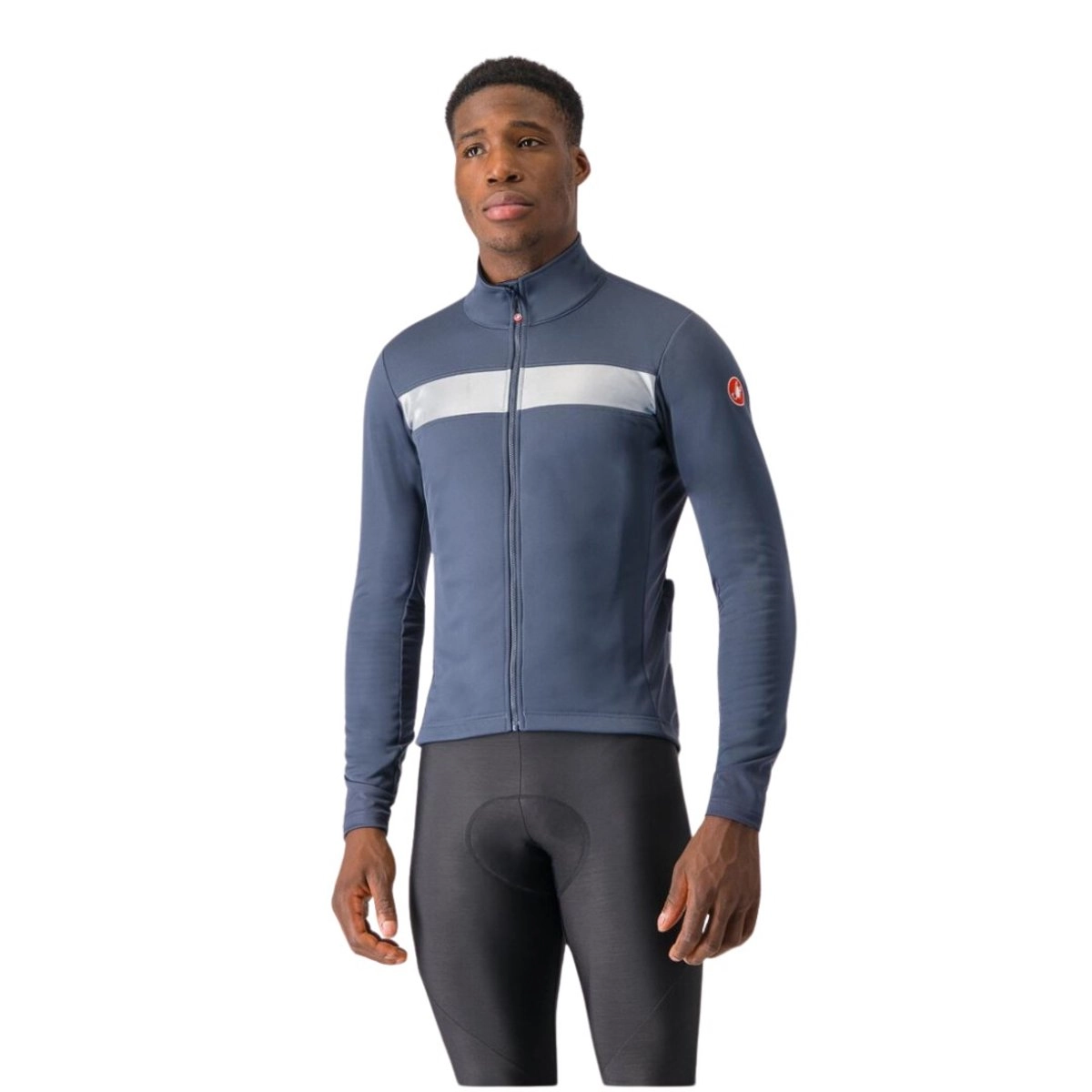 Castelli Raddoppia 3 Langarmjacke Blau Grau, Größe L