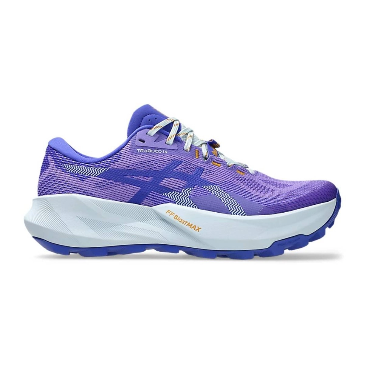 Asics Trabuco 14 Lila Orange SS26 Damen, Größe 40 - EUR
