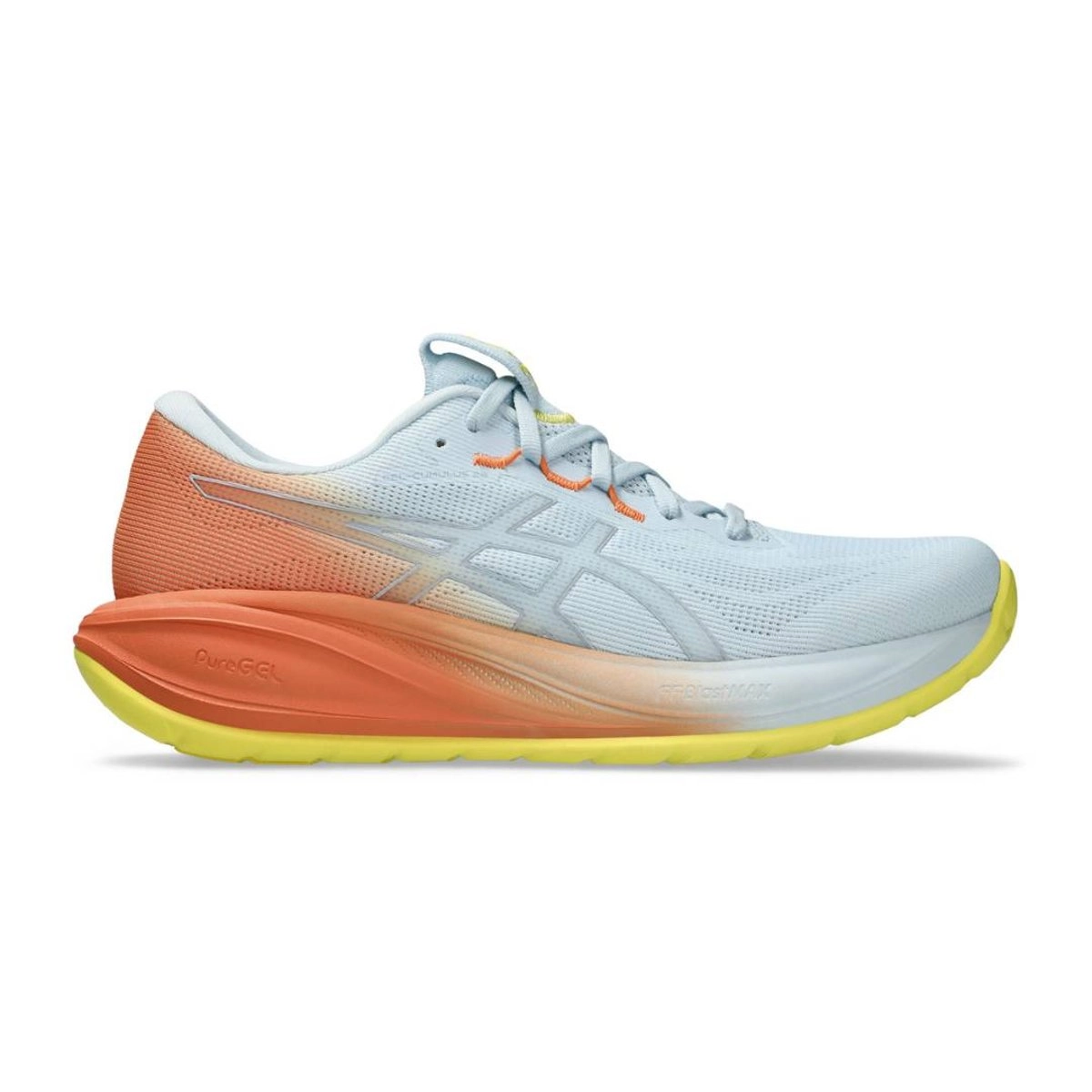 Asics Gel-Cumulus 28 Laufschuhe Grau Orange SS26, Größe 41,5 - EUR