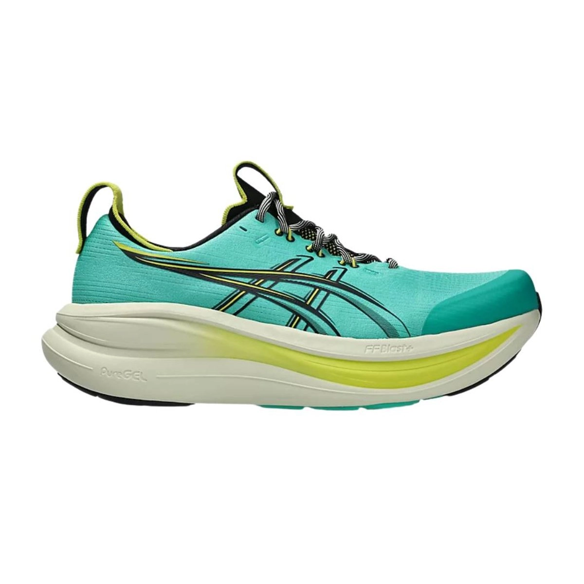 Asics Gel-Nimbus 28 TR Laufschuhe Grün Schwarz SS26, Größe 43,5 - EUR