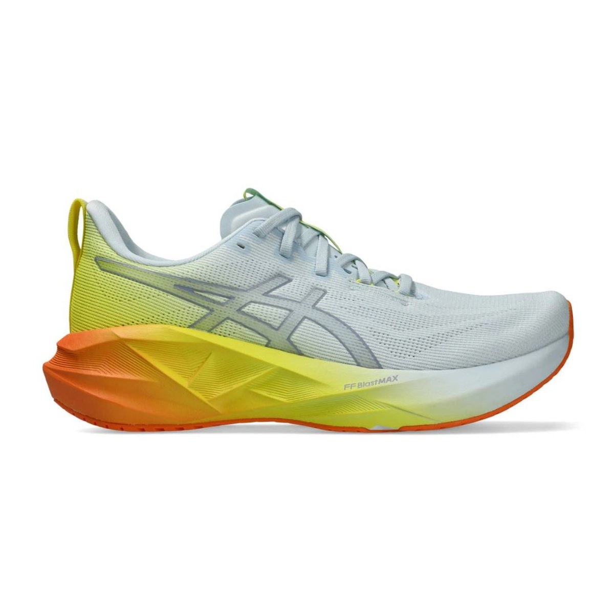 Asics Novablast 5 Schuhe Grau Gelb SS26, Größe 46,5 - EUR
