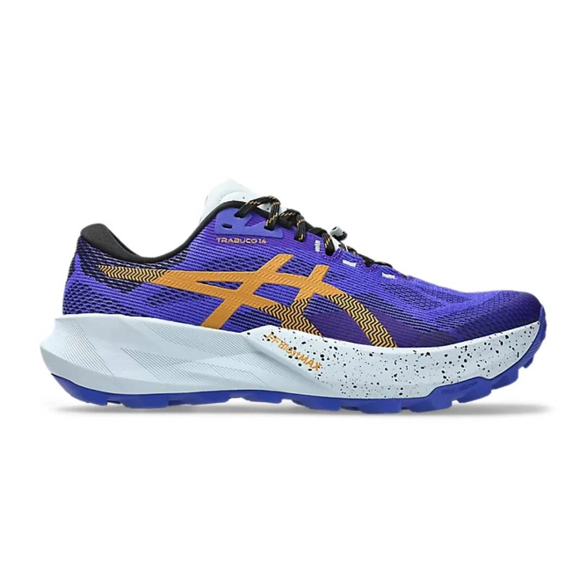 Asics Trabuco 14 Lila Orange SS26 Schuhe, Größe 44,5 - EUR