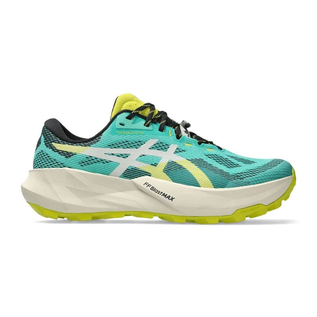 Asics Trabuco 14 Schuhe Grün Gelb SS26, Größe 46,5 - EUR
