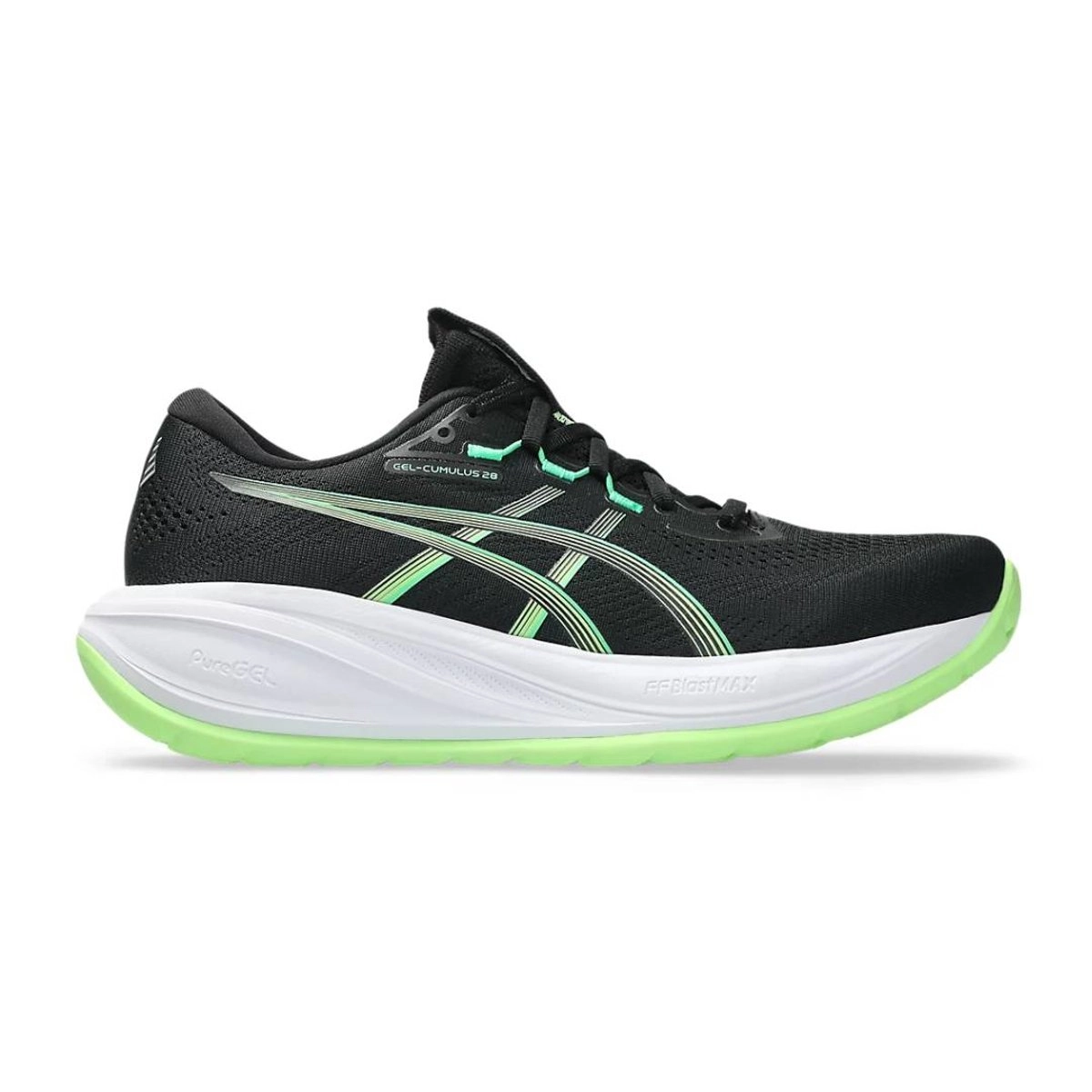 Laufschuhe Asics Gel-Cumulus 28 Schwarz Grün SS26, Größe 44,5 - EUR