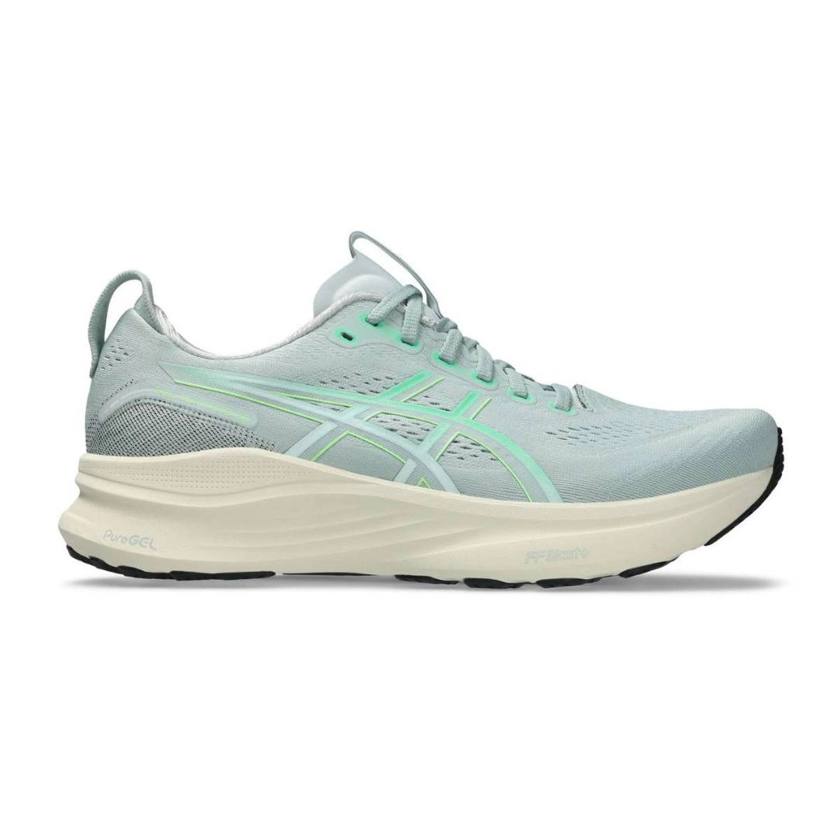 Asics Gel-Kayano 32 Laufschuh Grau Grün SS26, Größe 42 - EUR