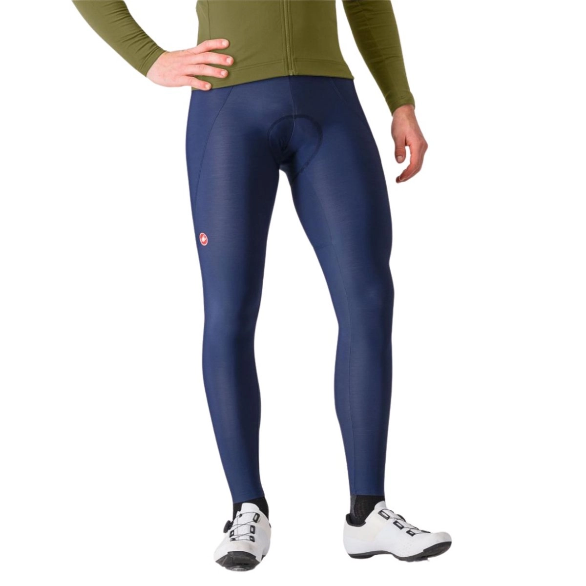 Lange Castelli Espresso Trägerhose Blau, Größe M