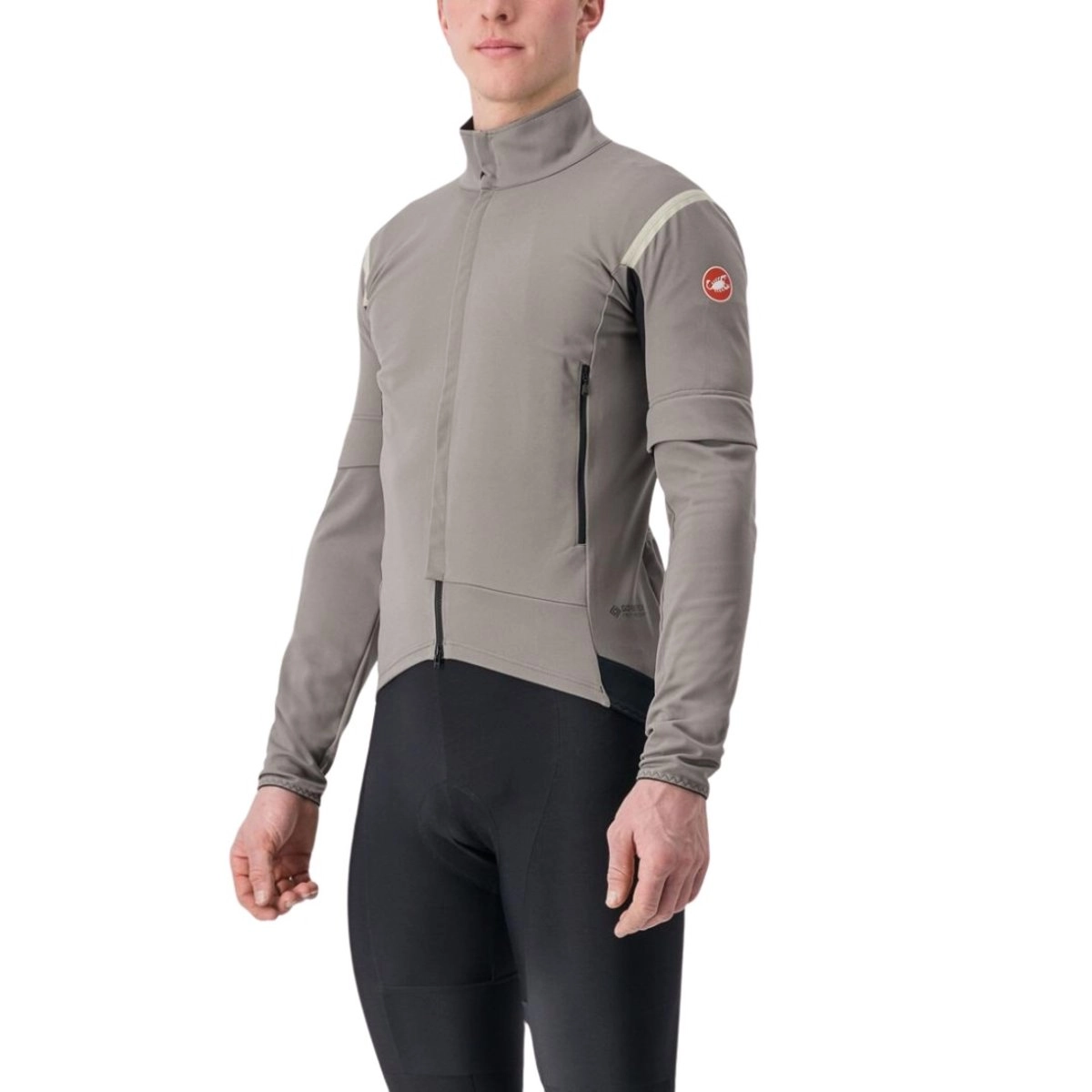 Castelli Perfetto RoS 2 Cabrio-Jacke Grau Schwarz, Größe L