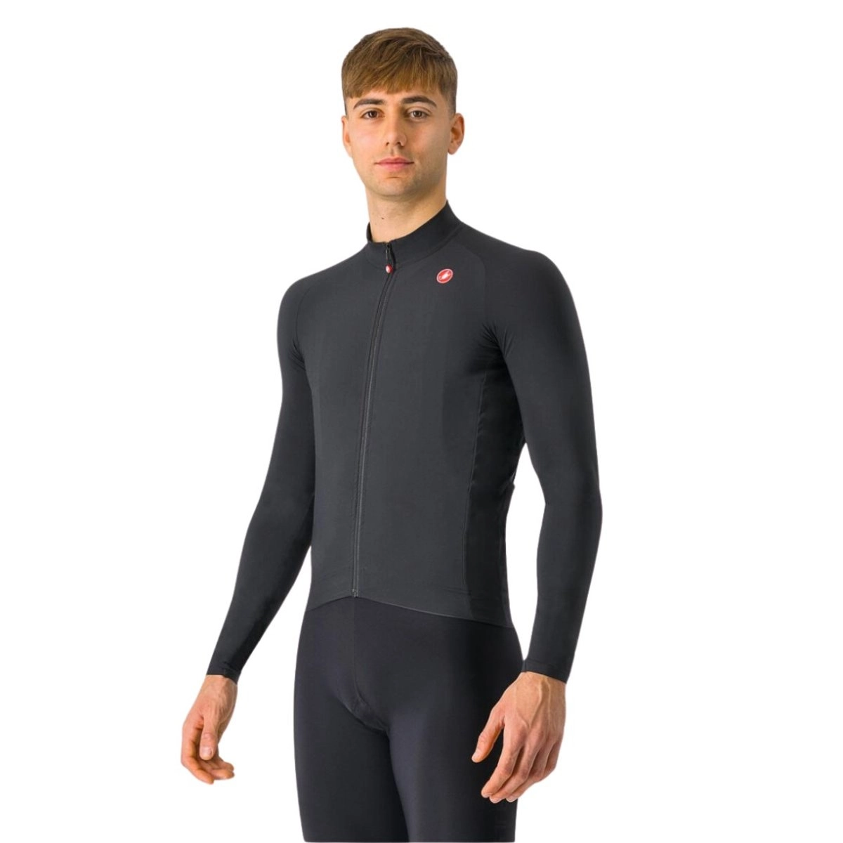 Castelli Aero Race Langarmtrikot Schwarz, Größe XL