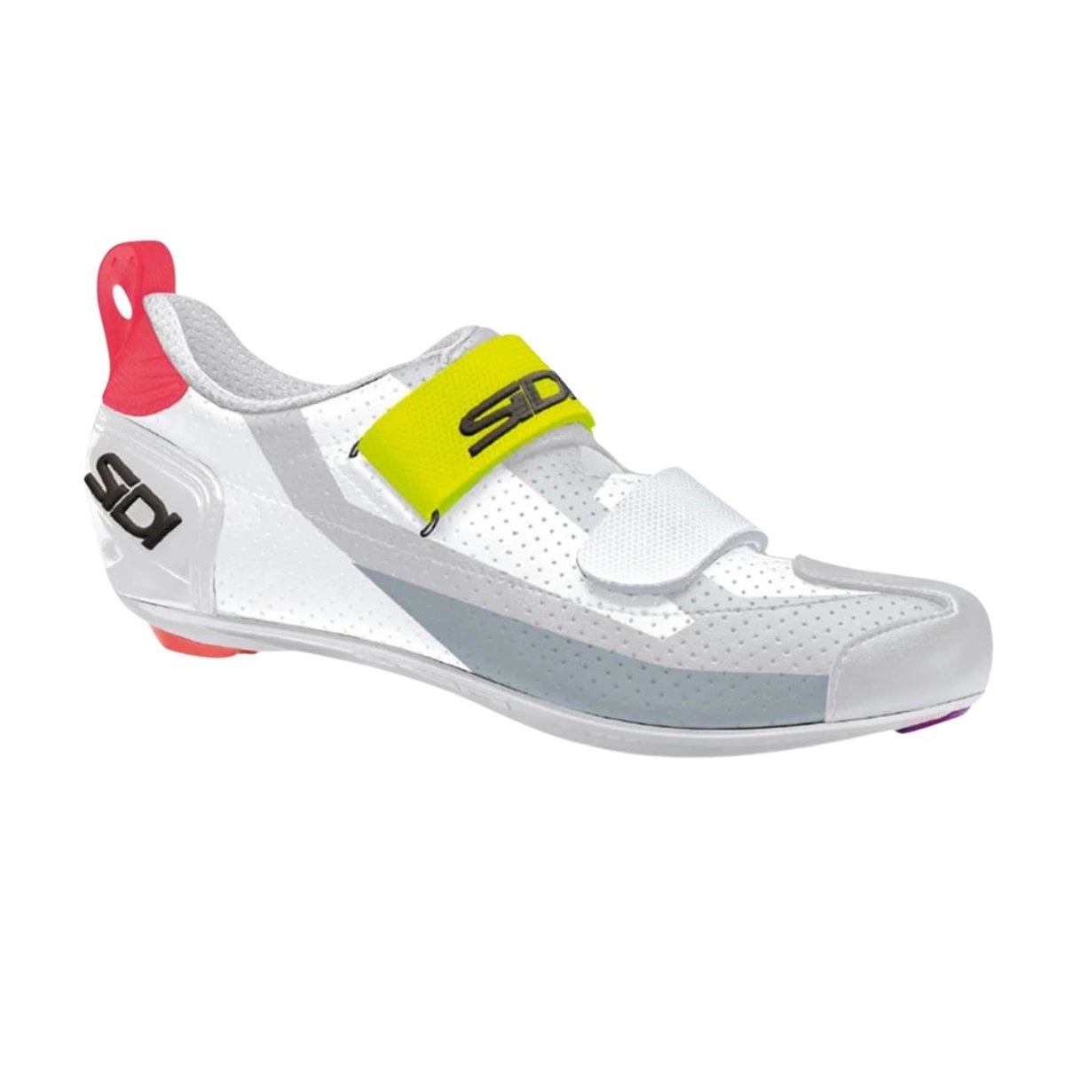SIDI T-5 Air Sportschuhe Weiß Grau Gelb, Größe 47 - EUR