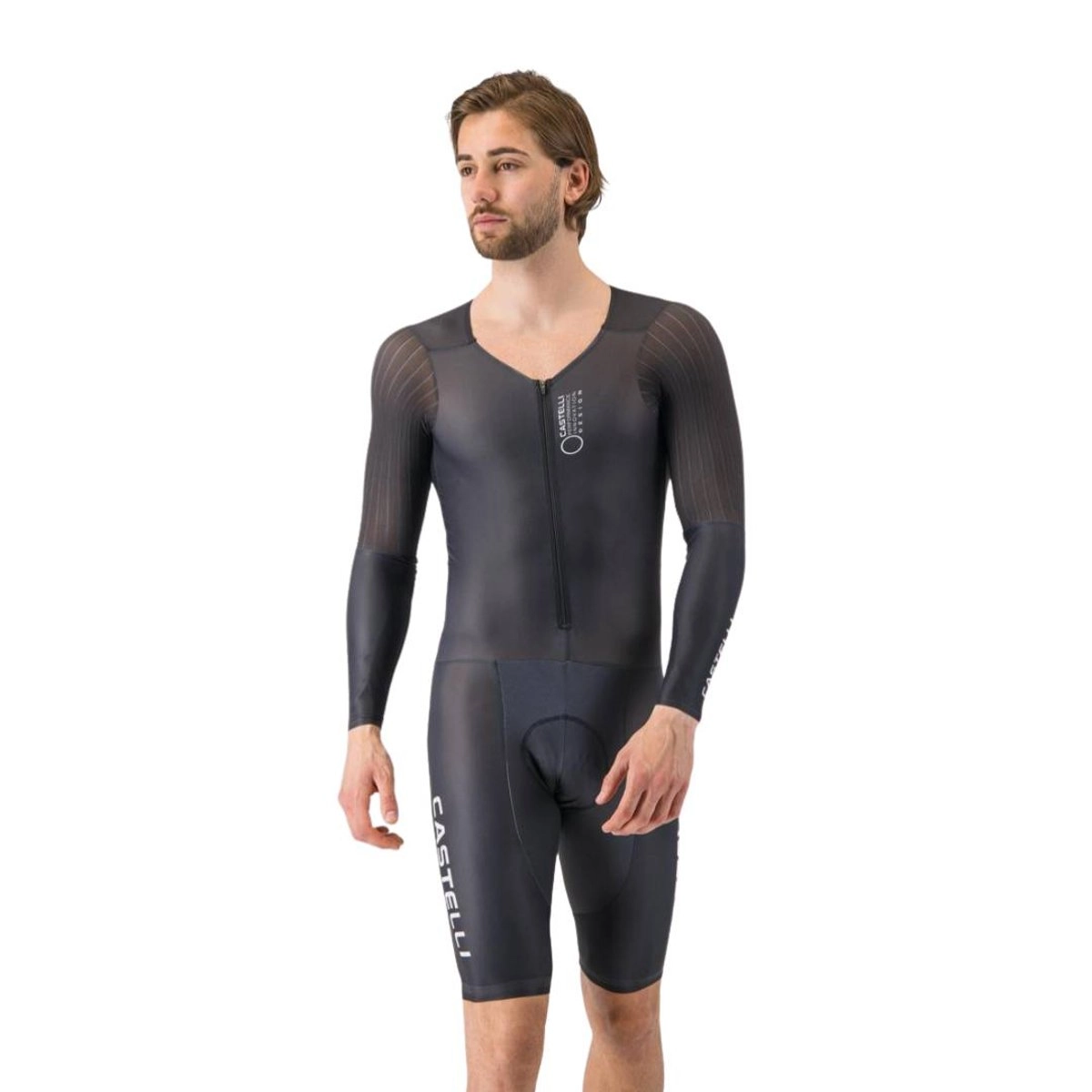 Castelli Integral Body Paint Rad-Einteiler Schwarz, Größe M