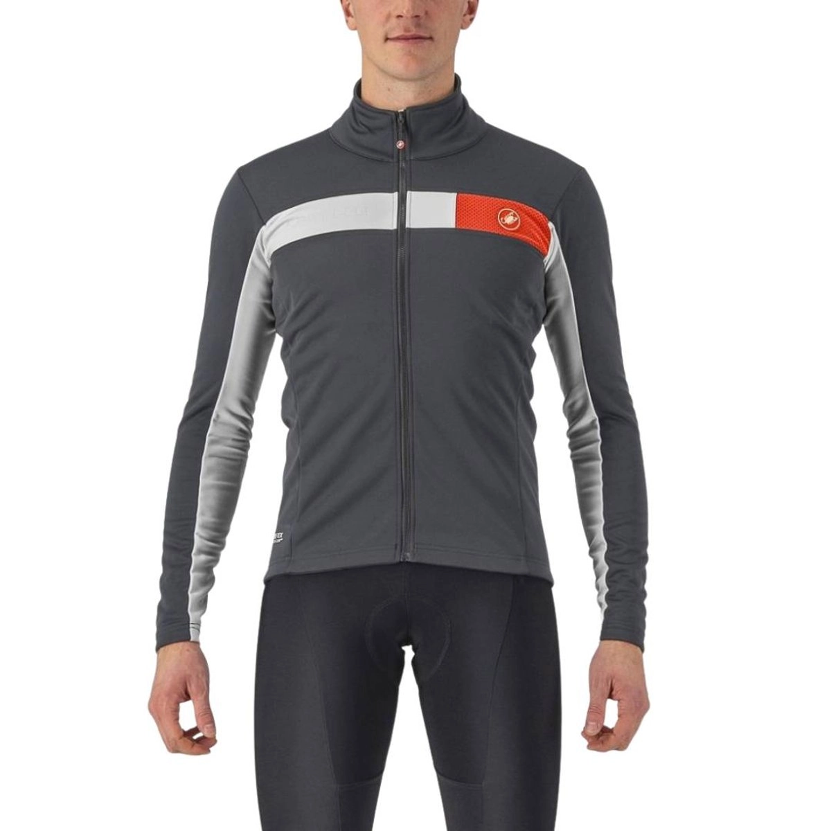 Castelli Mortirolo 6S Jacke Grau Weiß, Größe M