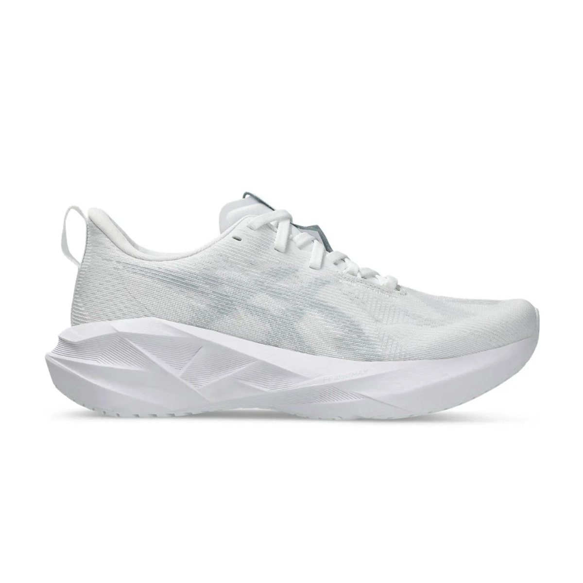Asics Novablast 5 Weiß Grau SS25 Damen Laufschuhe, Größe 40 - EUR