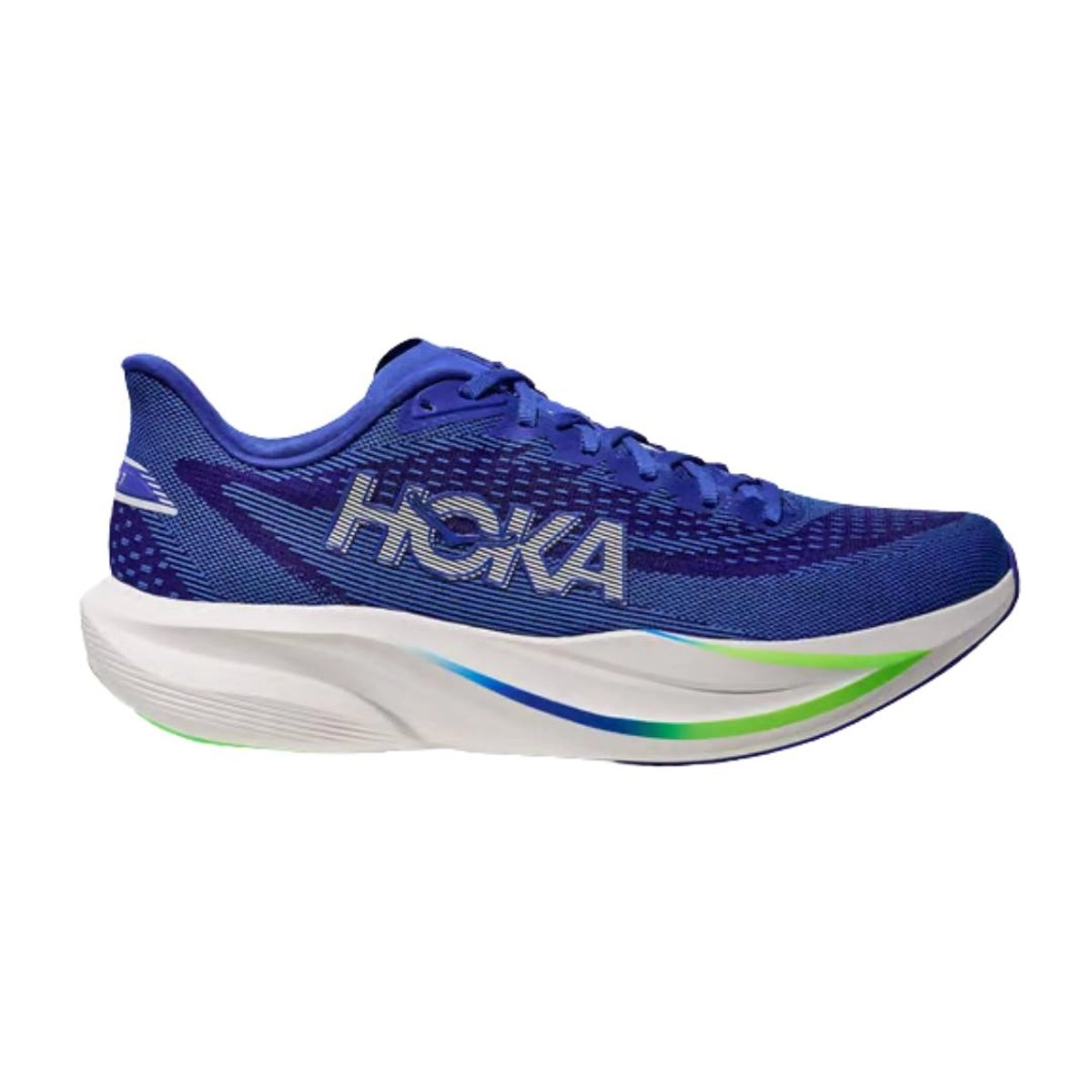 Hoka Mach 7 Laufschuhe Blau Weiß SS26, Größe EU 44 2/3
