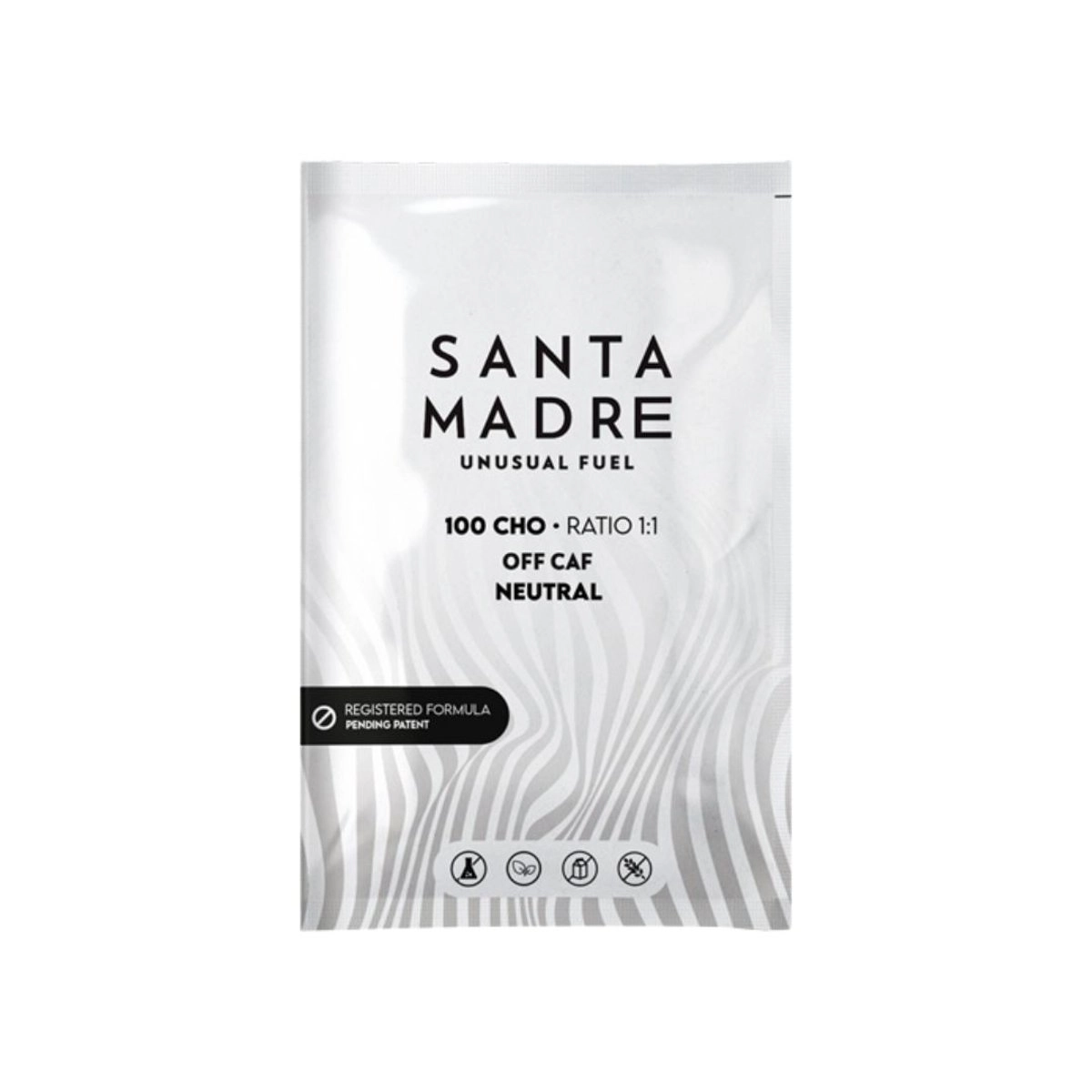 Box mit Santa Madre Unusual Fuel 100CHO Getränk Neutral 10x106g